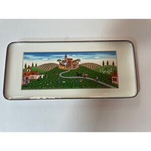 Villeroy & Boch “Design Naif” 13 1/2” Sandwich Tray Rectangular Shape Luxembourg